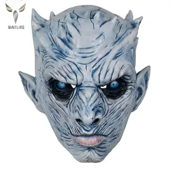 

Waylike Halloween Mask Night's King Walker Face NIGHT RE Zombie Latex Mask Adults Cosplay Throne Costume Party Mask