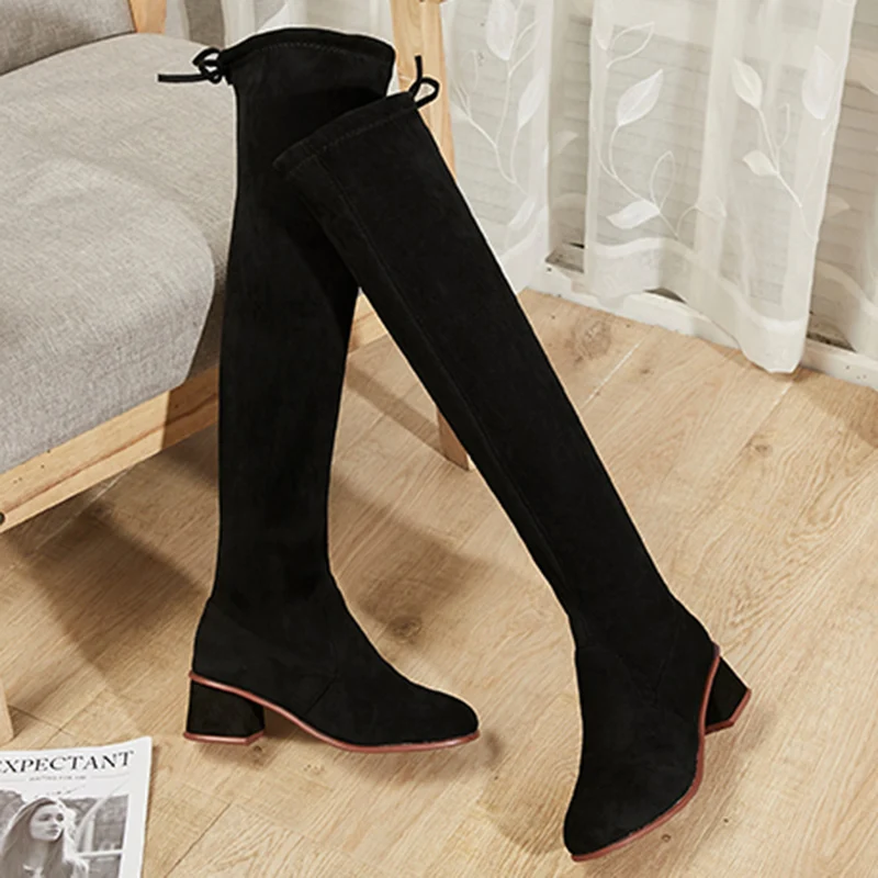 over the knee chelsea boots