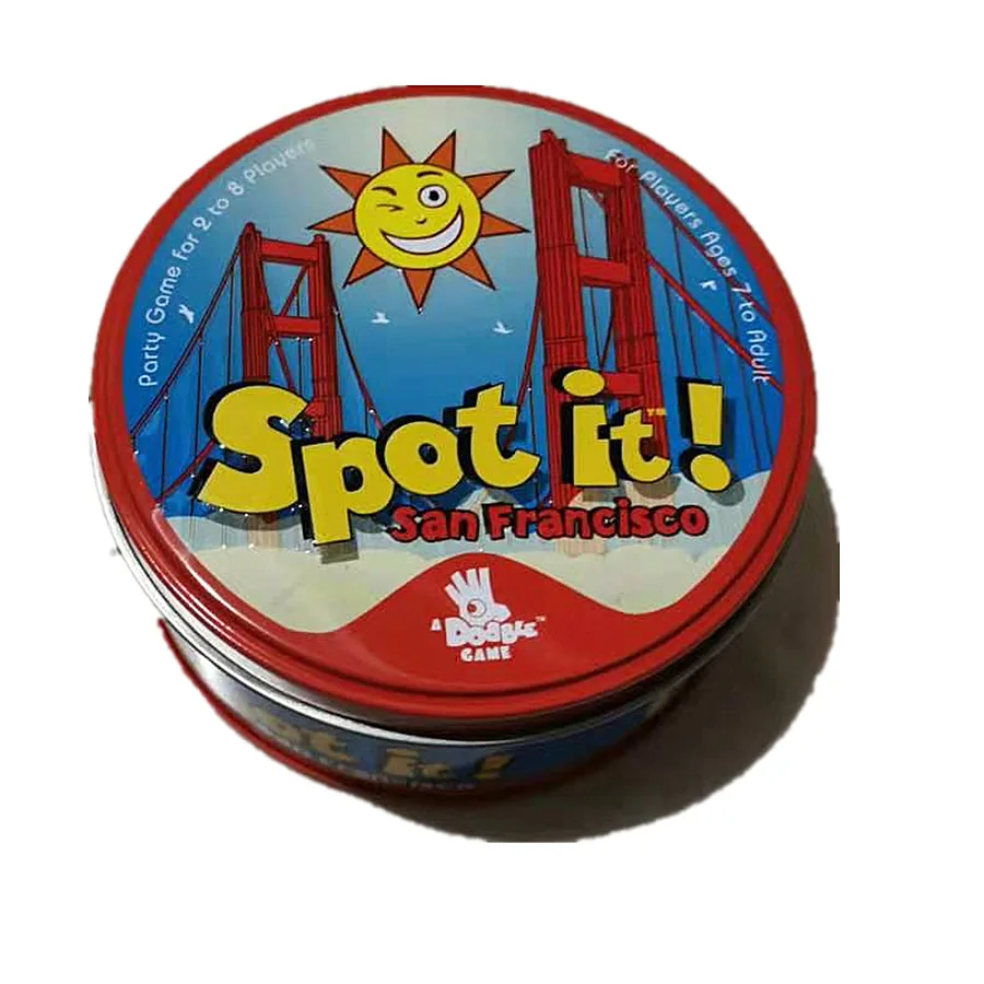 Новое место! Настольная игра английская карточная игра с металлической коробкой семейные вечерние - Цвет: San Francisco