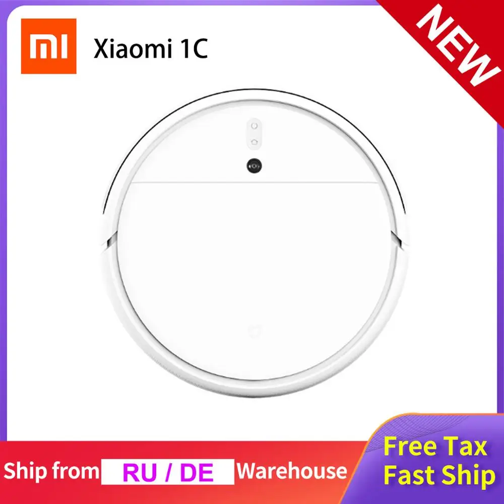 US $219.68 Xiaomi Robot Vacuum Cleaner 1C Visual Navigation Smart Water Tank APP Smart Control Automatic Dust Removal Sweeping Robot CN Ver