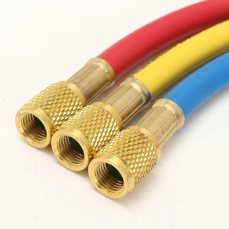 Car AC Charging Hoses Tube for R410a R134a R22 Air Conditioning Refrigerant Tube 1/4Inch SAE 600 PSI Charging Hoses hose connectors