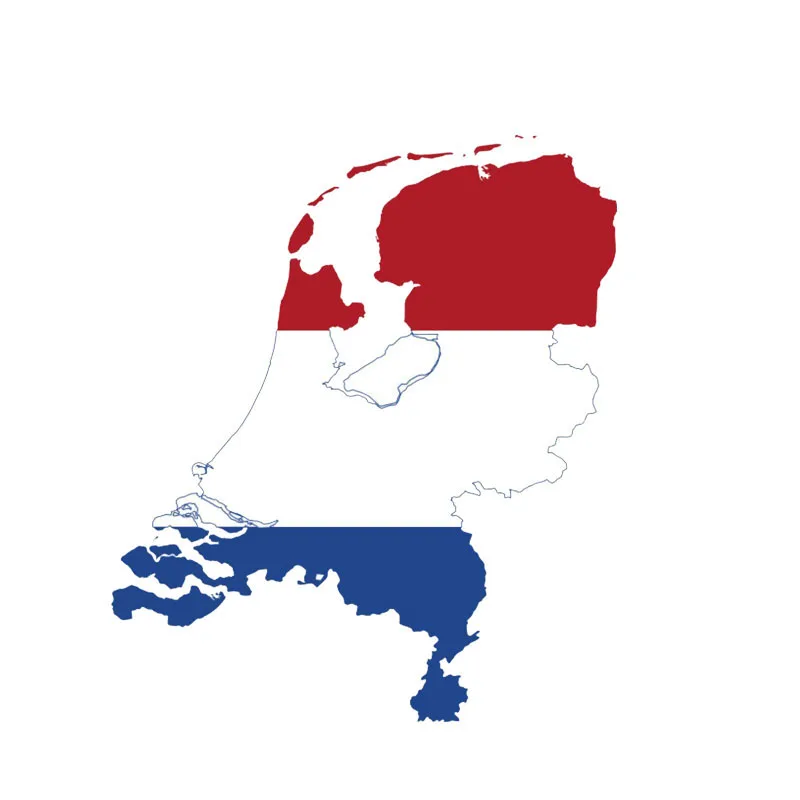 

New interesting Car Stickers Netherlands Holland Flag Map Motorcycle Decals Cover Scratches Waterproof PVC 11cm X 13cm