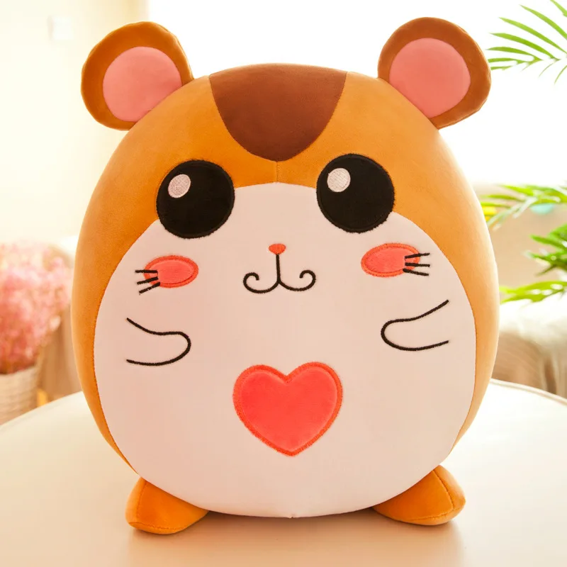 Round brown eyes Плюшевая игрушка кукла новая милая подушка для хомяка креативный шар талисман кукла праздник день рождения вечеринка подарок украшение для дома и магазина - Цвет: Round brown eyes