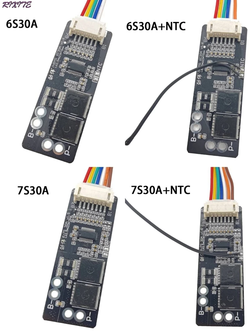 Плата BMS 6S 30A/7S 30A/6S 50A/7S 50A/10S 40A с NTC для защитной платы тройной литиевой батареи 3 7