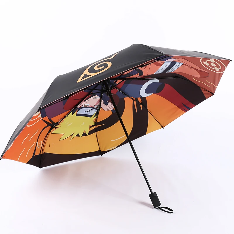 Аниме Наруто Узумаки Наруто косплей реквизит символ Коноха Hokage зонтик ПВХ металлический солнцезащитный зонтик коллекция подарки