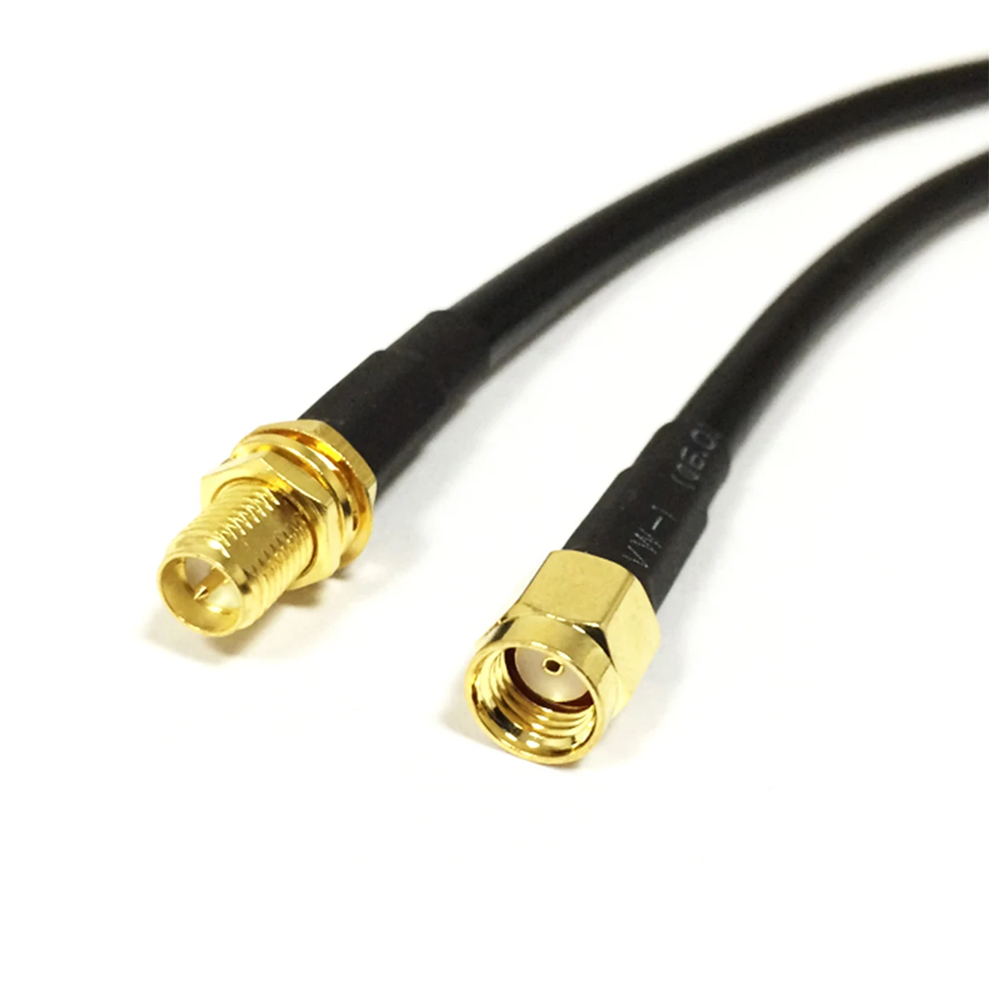 WIFI Antenna Cable RP-SMA Male Plug Inner Hole To RP-SMA Female Jack Convertor Pigtail Adapter RG58 50CM 20"