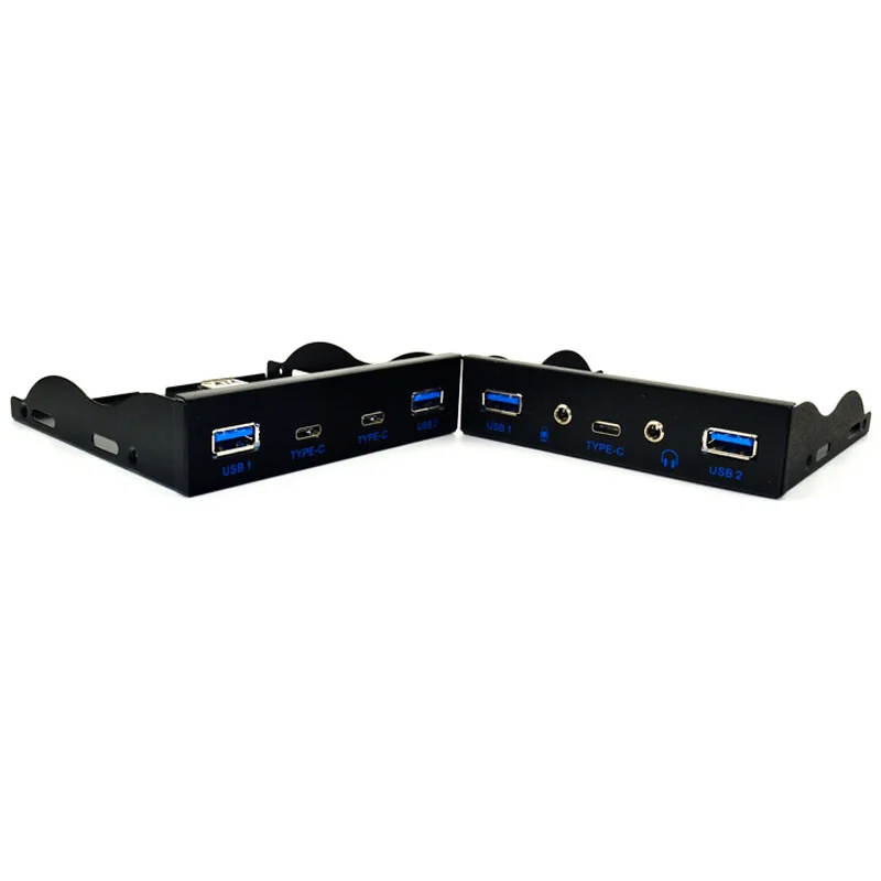 Usb-концентратор USB C концентратор 3,5 дюйма гибких дисков Передняя панель 2 порта USB 3,0+ 2 порта USB 3,1 type C 20 контактный разъем для настольного компьютера