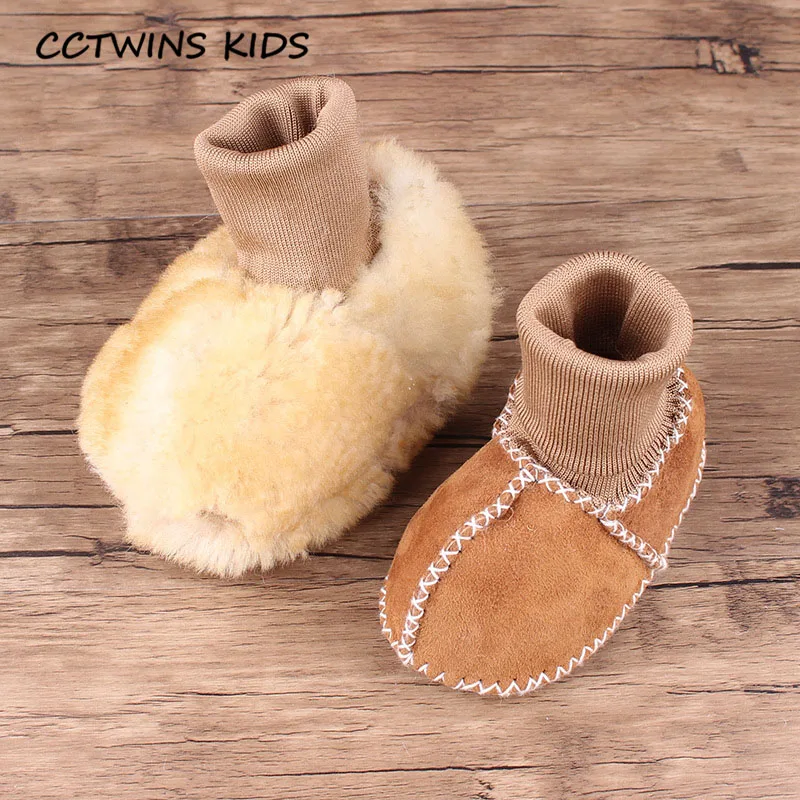 Camel CCTWINS/детская обувь; коллекция года; Сезон Зима; модная обувь без застежки для малышей; брендовые ботинки из овечьей шерсти для маленьких девочек; теплые зимние ботинки для детей; SNB057 - Цвет: Camel