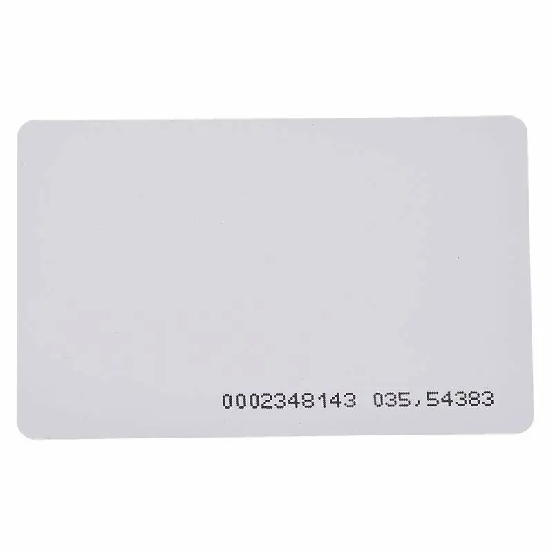 Карта доступа RFID EM4100 Tk4100 125 кГц 0 85 мм для входной двери Бесконтактный 10 шт. чип