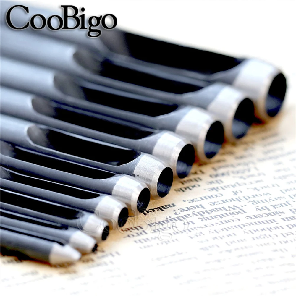 Description Picture 6 of item1 Piece Metal Puncher Round Punch Hole Mold Die Cutter for Punching Eyelet Rivet Belt Sewing Craft Leather Working Tools 1-25mm