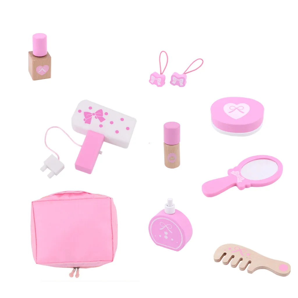 Детская деревянная косметичка принцессы для макияжа Забавный набор игрушек