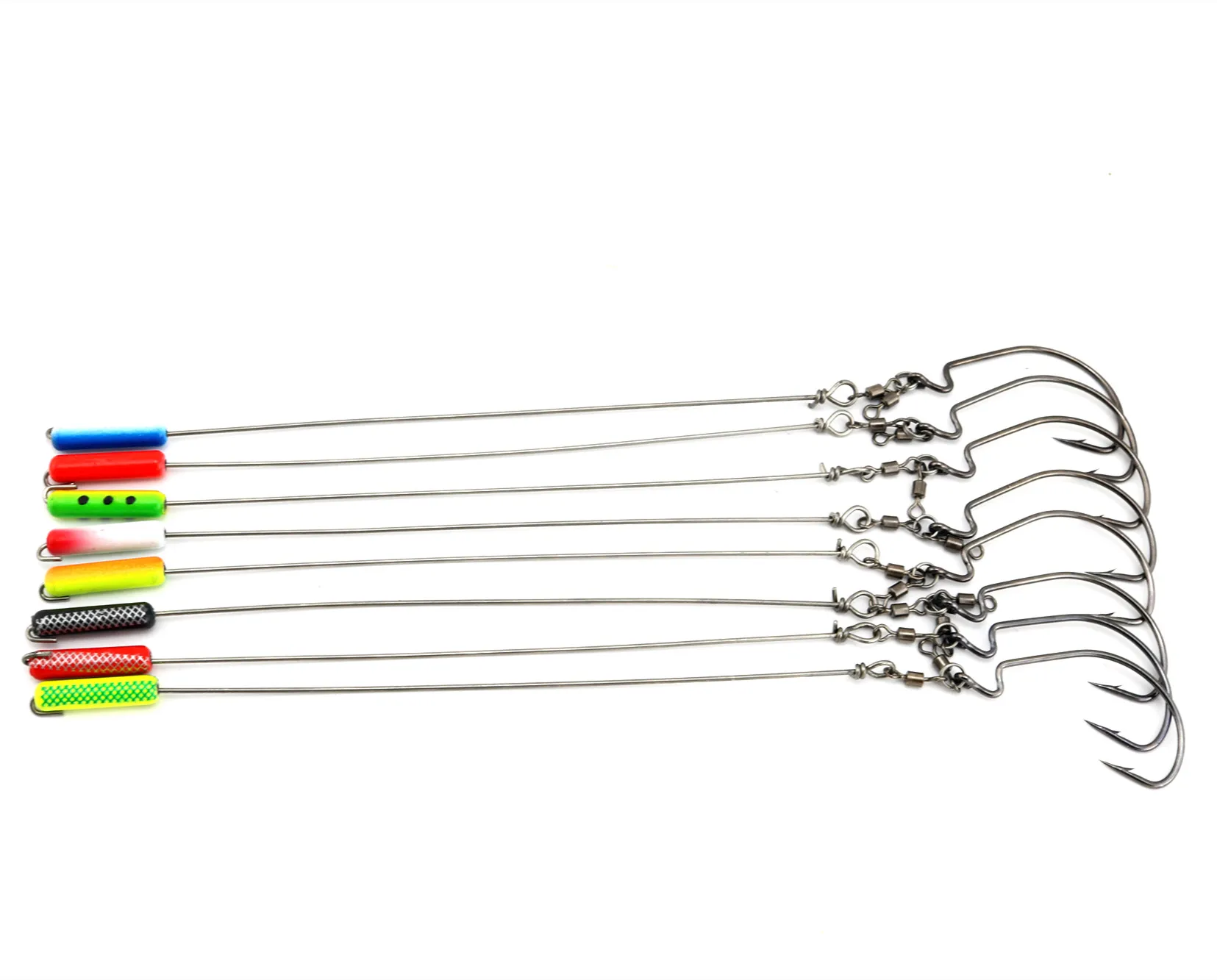 5pcs/lot 6.5g Down Shot Rig Lead Sinker with Offset Hook Fishing Accessory Soft Lure Hook