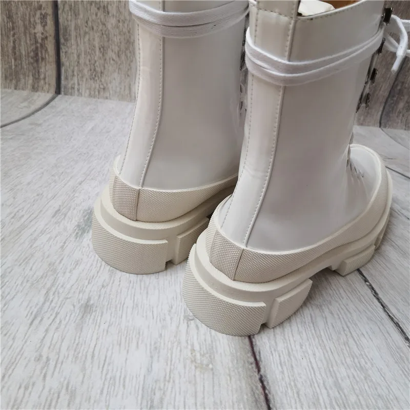 Ботинки на шнуровке на платформе женские ботильоны из шелковой замши женские модные осенне-зимние ботинки размера плюс, Размеры 35-42