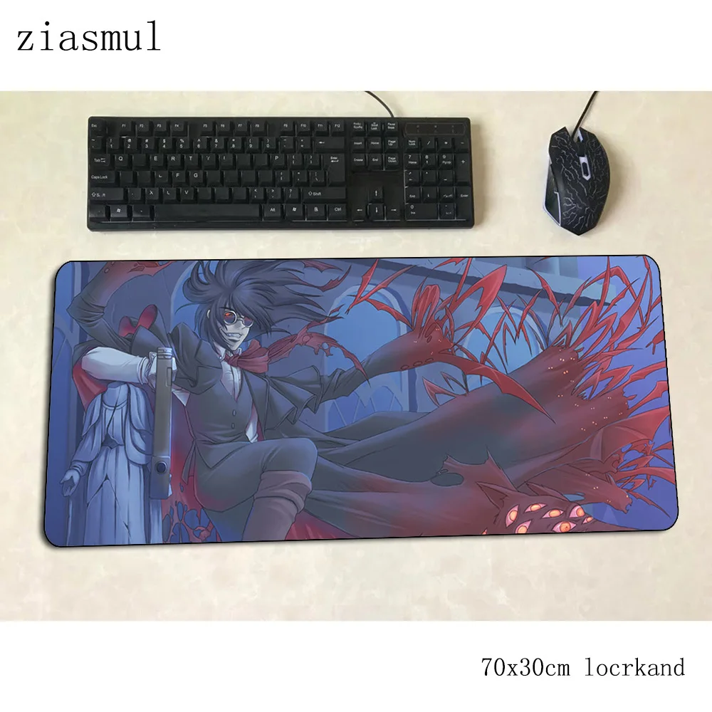 

hellsing mouse pad Popular Computer mat 700x300x3mm gaming mousepad large Mass pattern padmouse keyboard games pc gamer desk