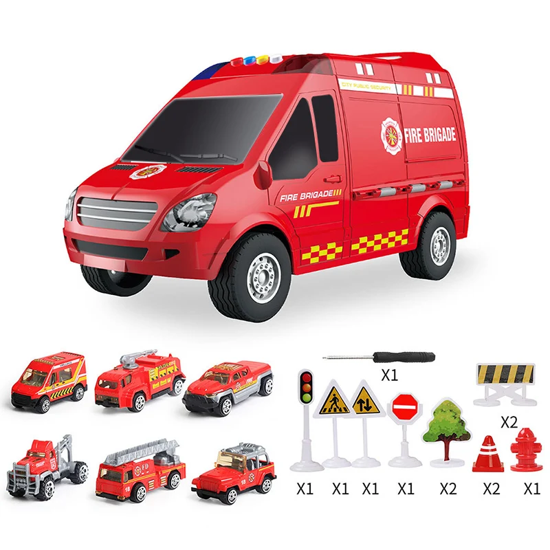 Frete Grátis Grande Caminhão De Bombeiros Brinquedo Crianças Engenharia De  Incêndio Deformação Carro Brinquedo Estacionamento Conjunto Armazenamento  Todos Os Tipos Mini Carro Liga - Trilhos Para Carros E Bicicletas -  AliExpress