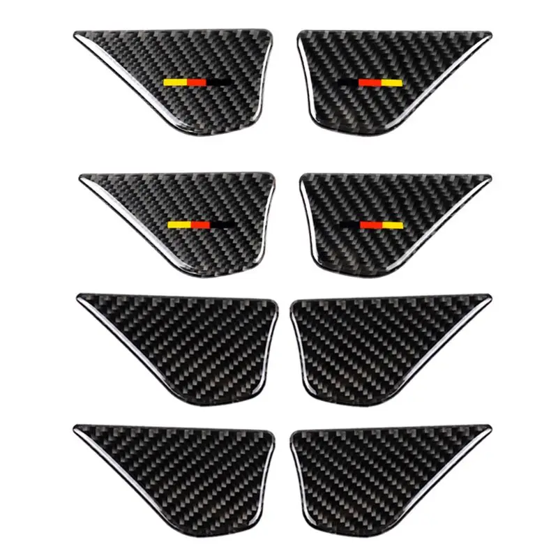 Carbon Fiber Car Interior Door Handle Bowl Cover Trim Car Stickers For Mercedes