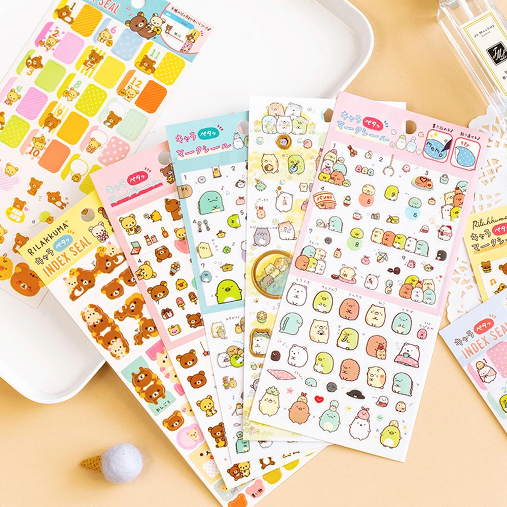 1 шт. Kawaii Мультфильм Sumikko Gurashi пуля журнал Декоративные Канцелярские наклейки