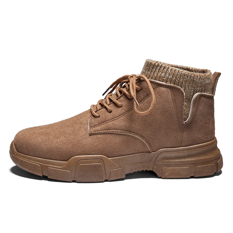 Коричневый Men Tactical Boots Winter Leather Special Force Desert Ankle Combat Boots Men Leather Snow Boots Army Footwear Big Size - Цвет: Коричневый