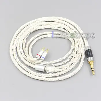 

LN007219 16 Core OCC Silver Plated Headphone Earphone Cable For 0.78mm BA Custom Westone W4r UM3X UM3RC JH13 High Step