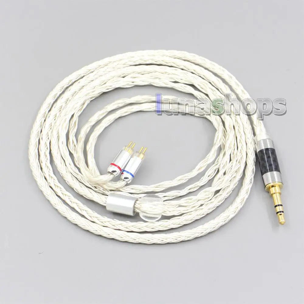 LN007219 16 Core OCC Silver Plated Headphone Earphone Cable For 0 78mm BA Custom Westone W4r UM3X UM3RC JH13 High Step