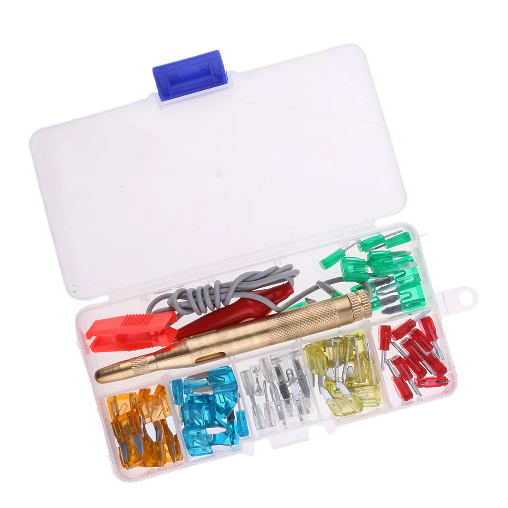 60 Pieces Mini Car Fuses Set Car Fuse Flat Fuse 5 - 30 A For Car Car, With Circuit  Pen