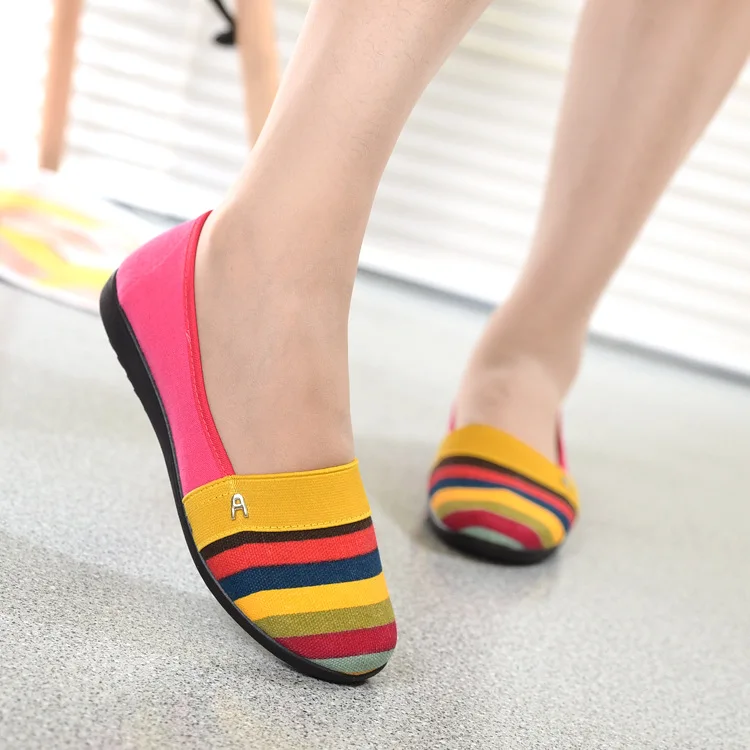 

Women's Cloth Shoes Summer Breathable New Style Old Beijing Cloth Shoes Women's Low-Cut Versatile Casual