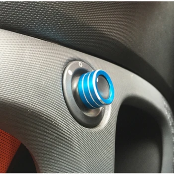 

Car Styling Rearview Mirror Adjuster Knob Decoration Ring Stickers Accessories Car Modification For Smart fortwo forfour 453