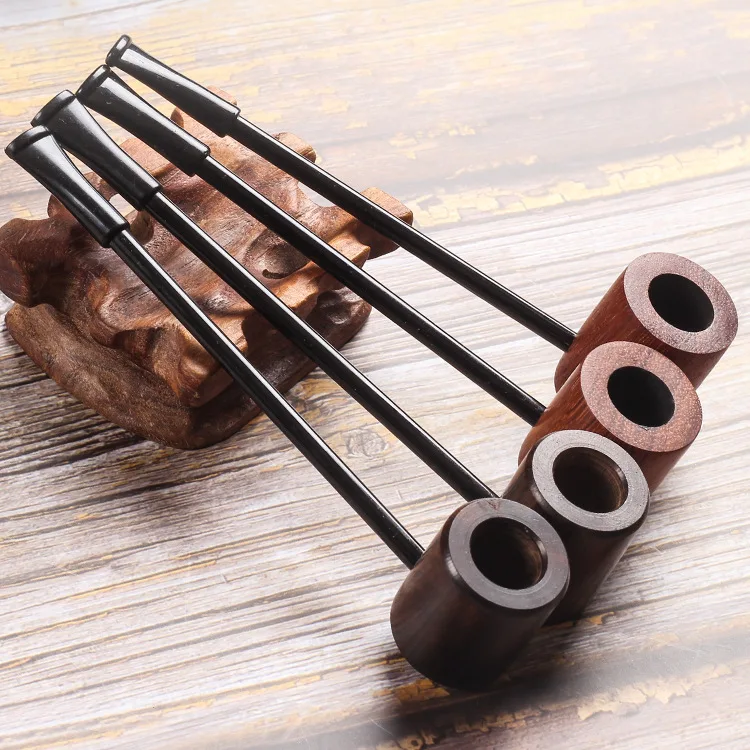Red wood Cigar Pipe Holder straight tobacco Store Smoking Accessories Men Gadget Best Christmas Gift For Husband | Дом и сад