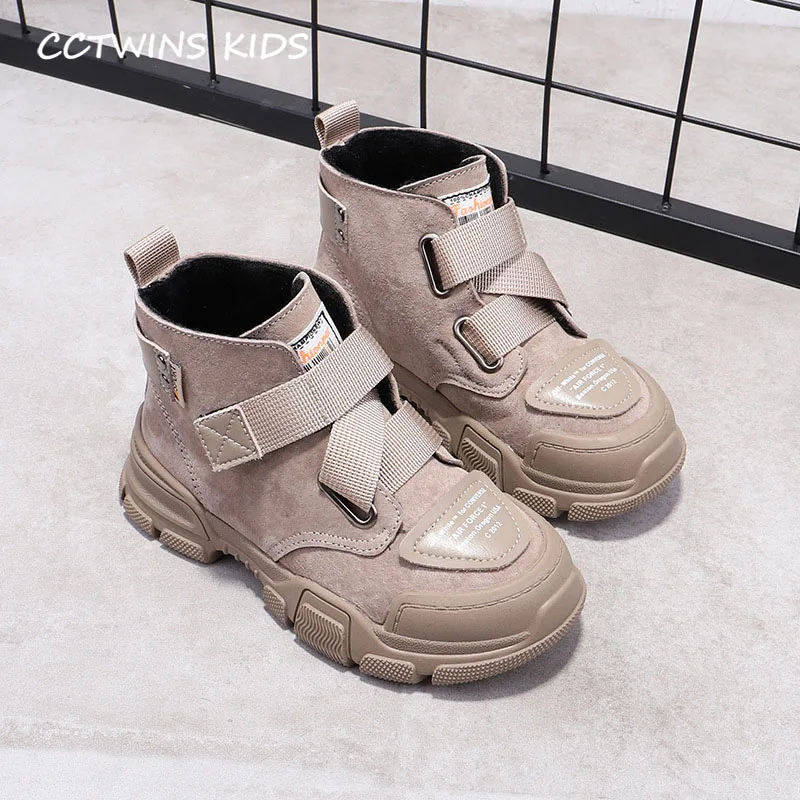Thin Khaki Детская обувь martin; коллекция года; зимние брендовые Ботинки martin для маленьких мальчиков; Детские модные короткие ботинки для девочек; черные теплые ботинки для малышей; MB162 - Цвет: Thin Khaki