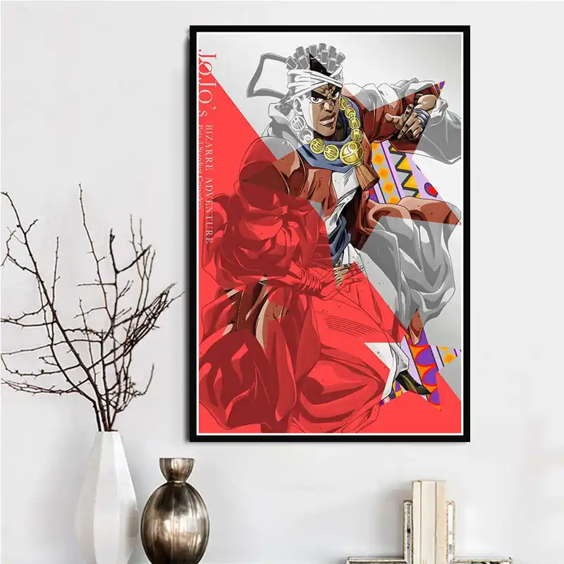 انمي ياباني جوجو الساخن غريب مغامرة شخصية هدية ملصق يطبع رسم زيتي فني جدار صور ديكور المنزل كوادرو كوادروس Aliexpress