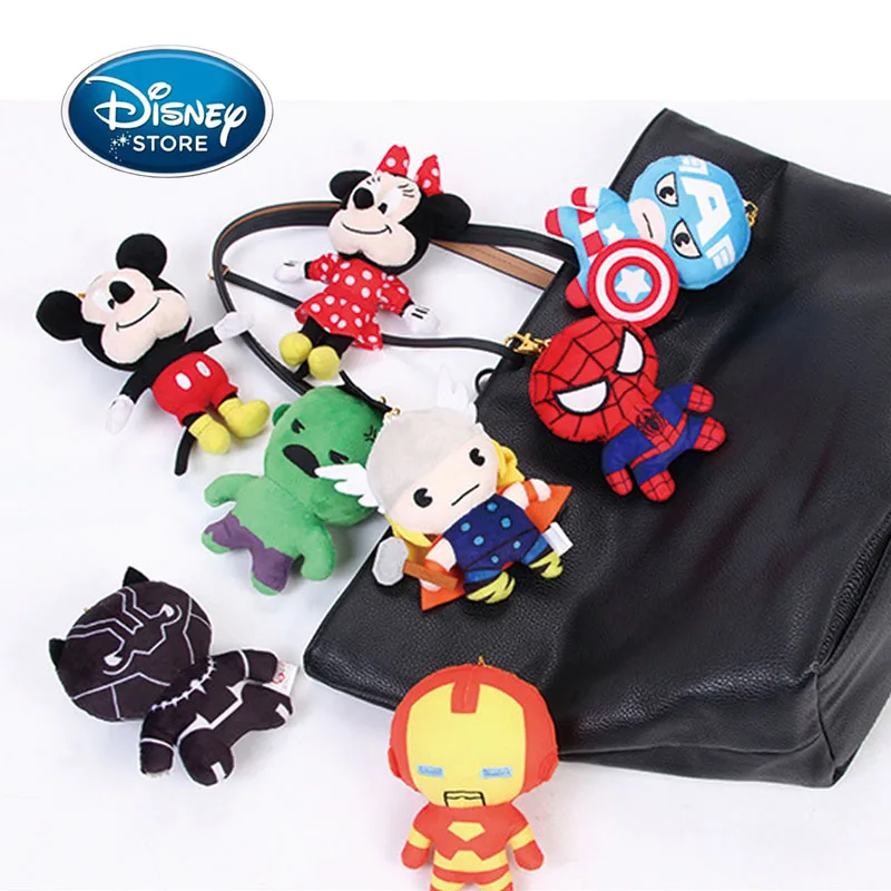Disney Marvel милая плюшевая игрушка супергероя 12 см Микки Минни Тор Халк мягкие куклы