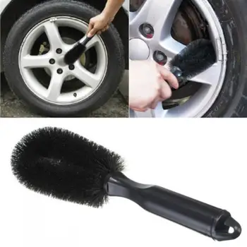 

1 pc 27cm Black PVC Car Vehicle Motorcycle Wheel Tire Rim Scrub Brush Washing Cleaning Tool Cleaner
