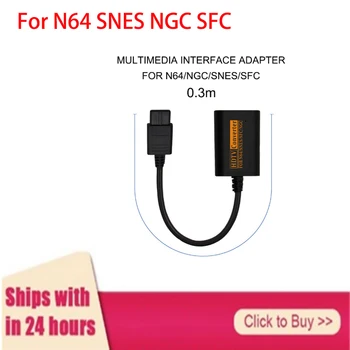 

720P HDMI Converter For N64 SNES NGC SFC To HDTV Video Scart Cable Convenient Splitter Game Console Conversion