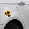 Three Ratels FC34 3D  Waterproof Sunflower Car Sticker Vinyl PVC Decal for House Room Wall Window Door Refrigerator Kitchen ► Photo 2/6