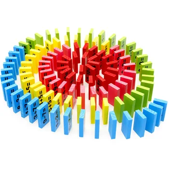

Math Toys Wooden Educational Toy for Children Domino Blocks Game Kids Early Learning Toy Funny Gifts For Kids