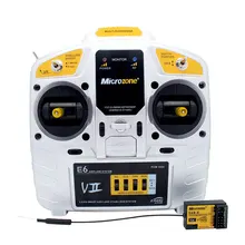 MCE6 2.4G 6CH Transmitter Remote Control with E6R Self-Stable Receiver for RC Airplane Fixed wing