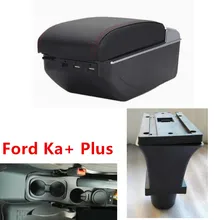 Для Ford Ka+ Plus подлокотник коробка центральный магазин содержимое коробка для хранения интерьер автомобиля-Стайлинг украшения аксессуары Запчасти 15-19