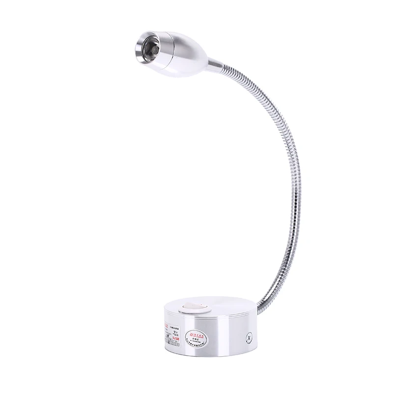 1PC USB Flexible Reading Led Light Clip-on Beside Bed Desk Table Lamp Book Light Input Voltage 220V