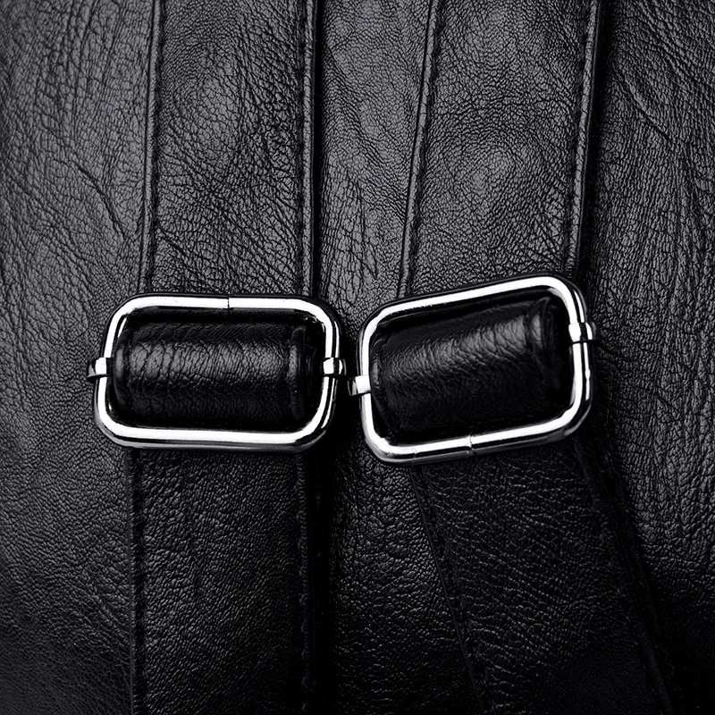 Famous Brand Designer Women PU Leather Backpack Female Casual Travel Bag Teenager School Bag Fashion Women's Bags bolsa feminina