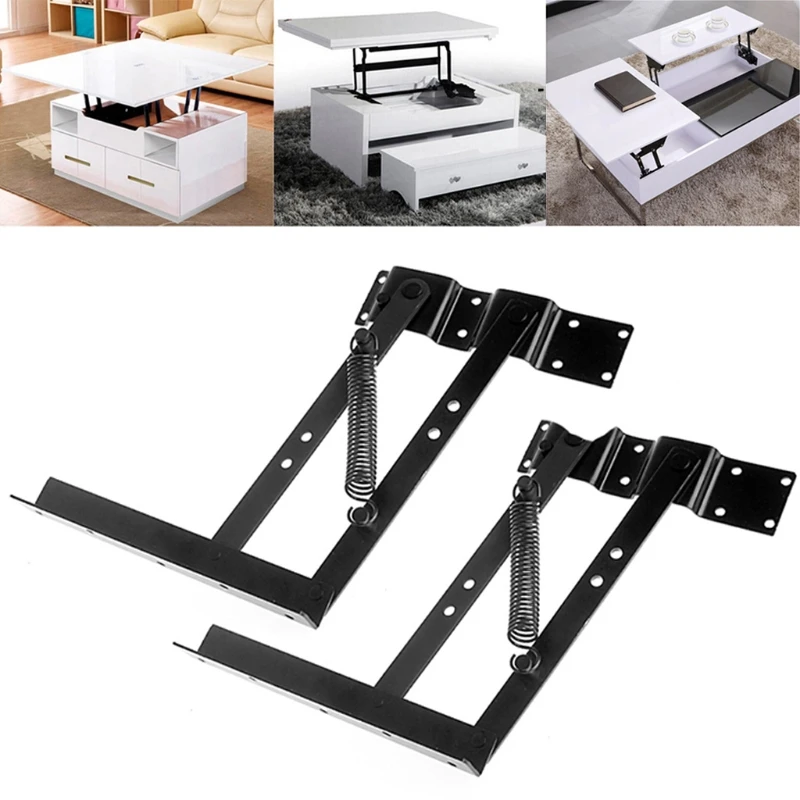 

1Pair Lift Up Top Coffee Table Lifting Frame Mechanism Spring Hinge Hardware 50PB