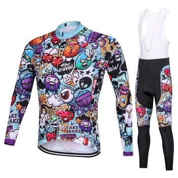 

Men Cycling Jersey Mtb Bicycle Clothes Male/Female Bicycle Clothing Set Reflective Long Sleeve Bike Riding Suit Blike Clothes