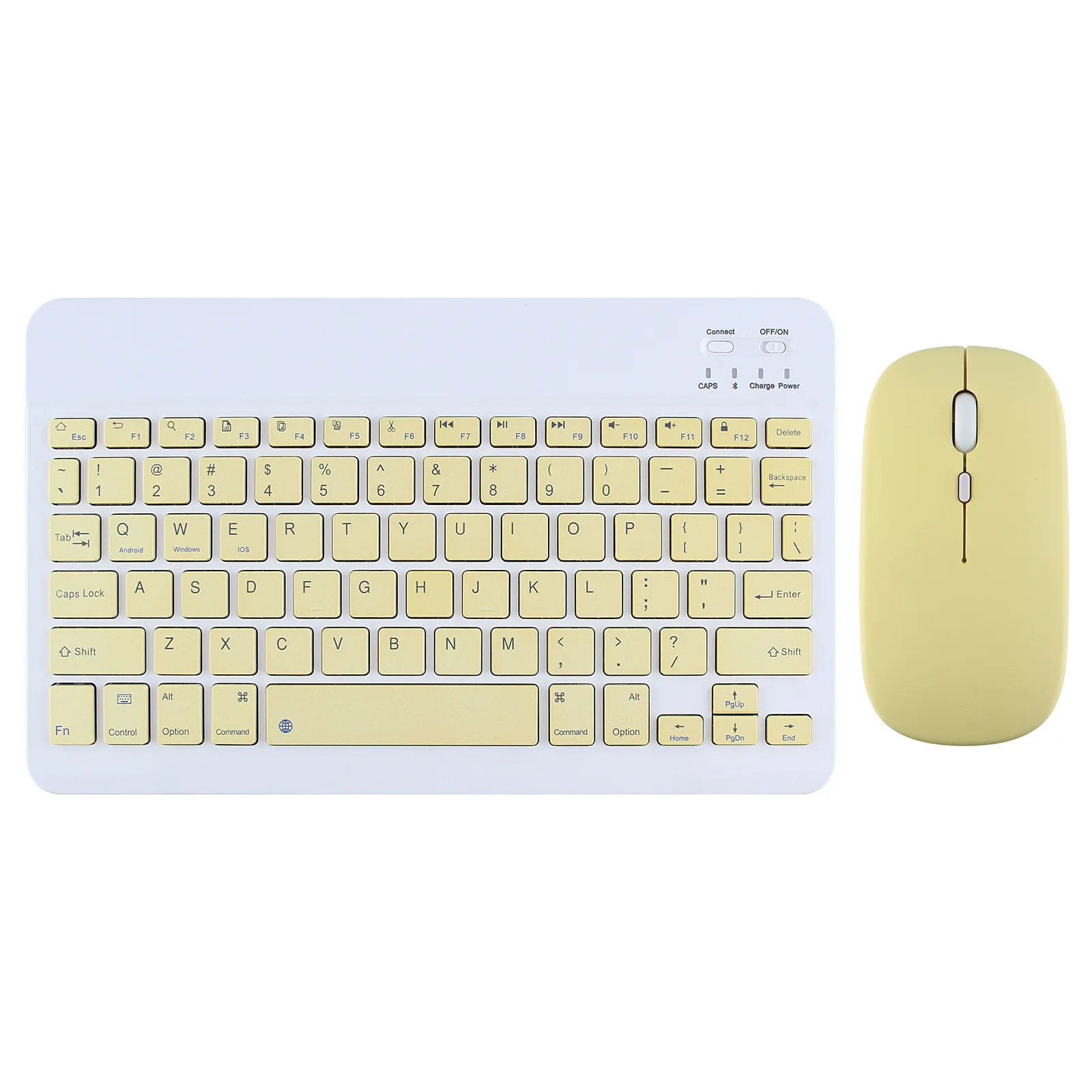 Clavier Souris sans Fil Bluetooth, 10 Pouces Keyboard Mini Léger Fin  Rechargeable, Ensembles Clavier et Souris sans Fil pour iPad,Android  Tablette