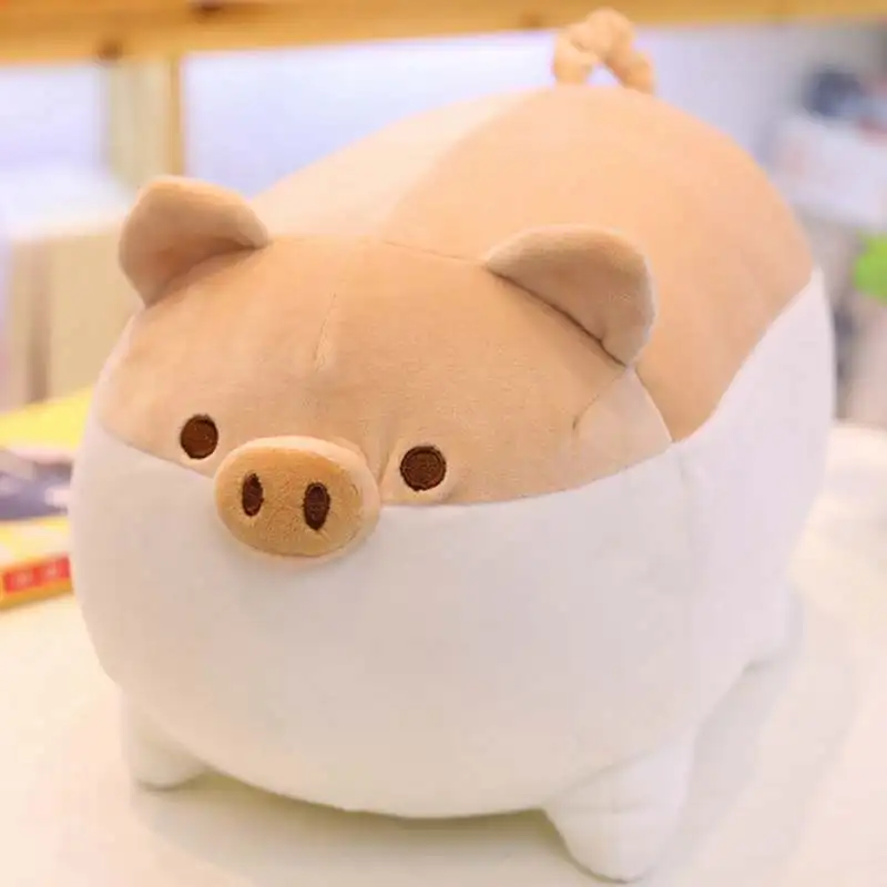 40/50 см Мультфильм Косплей Shiba «Лисья Секретная служба»(Inu собака плюшевая игрушка, набитое Мягкое Животное корги чай подушка для дня рождения, Рождества, подарок для детей на День святого Валентина Подарки - Цвет: Brown Pig