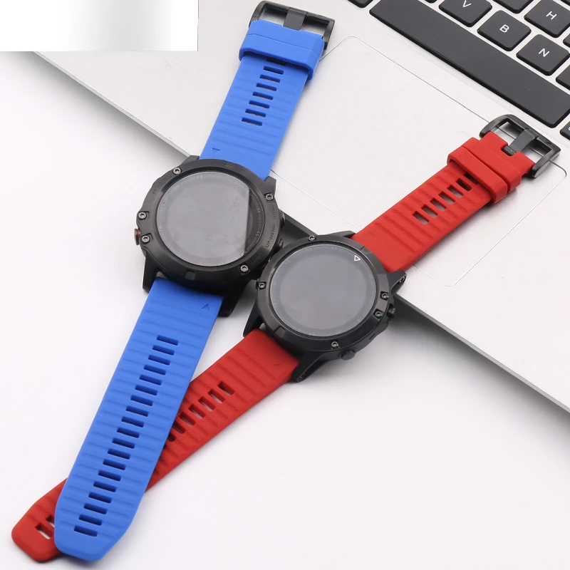 Quick release silicone strap 20mm22mm26mm for Garmin fenix 6x 6 6s pro fenix3 5s 5x outdoor sports waterproof watch accessories