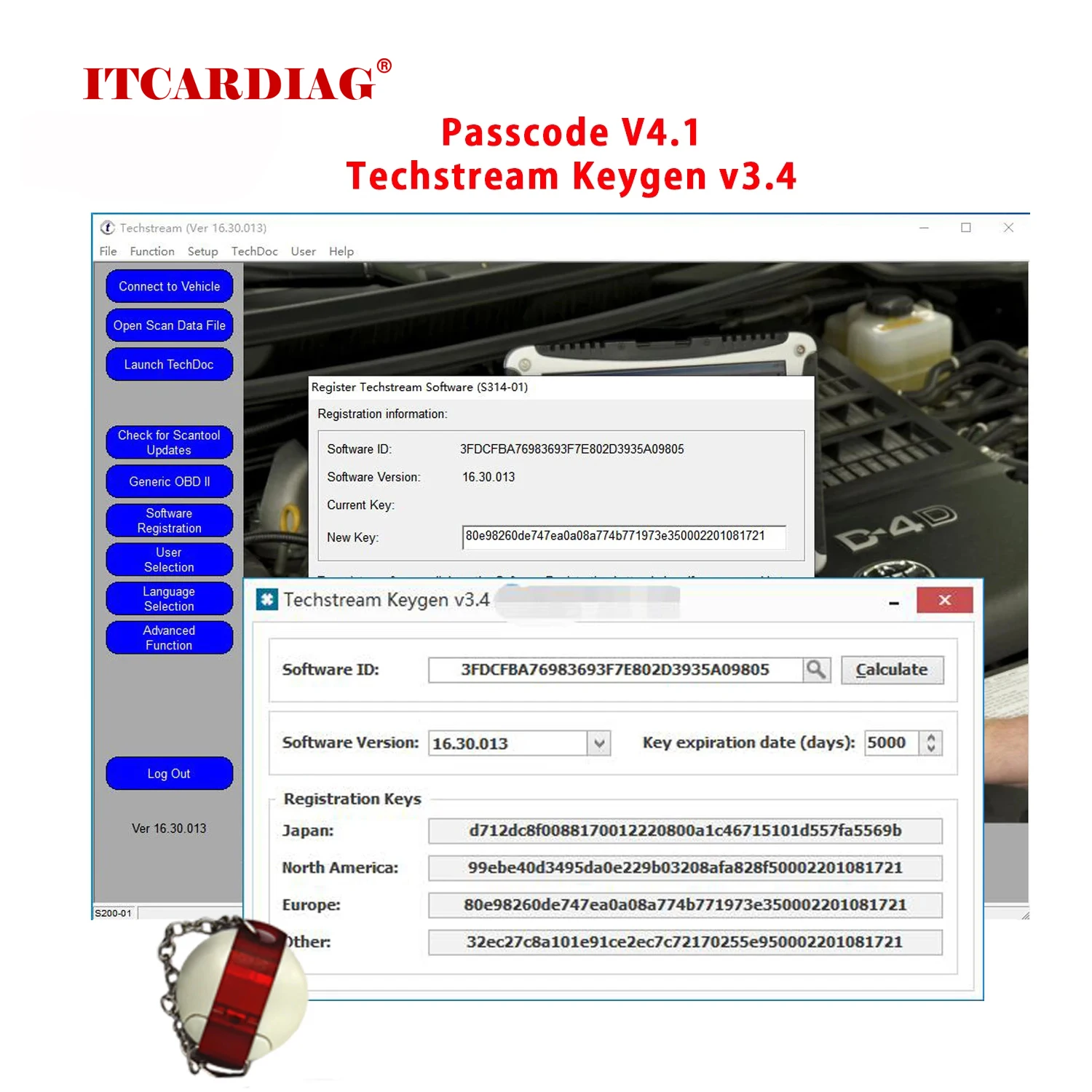 本物 格安 Passcode V3 4 For Tennstream 16 30 013 Keygen Totota Techstream Imoreset Seared Passatコード計算機 新しいバージョン22 専門店の公式通販サイト Atamschoolldh Com