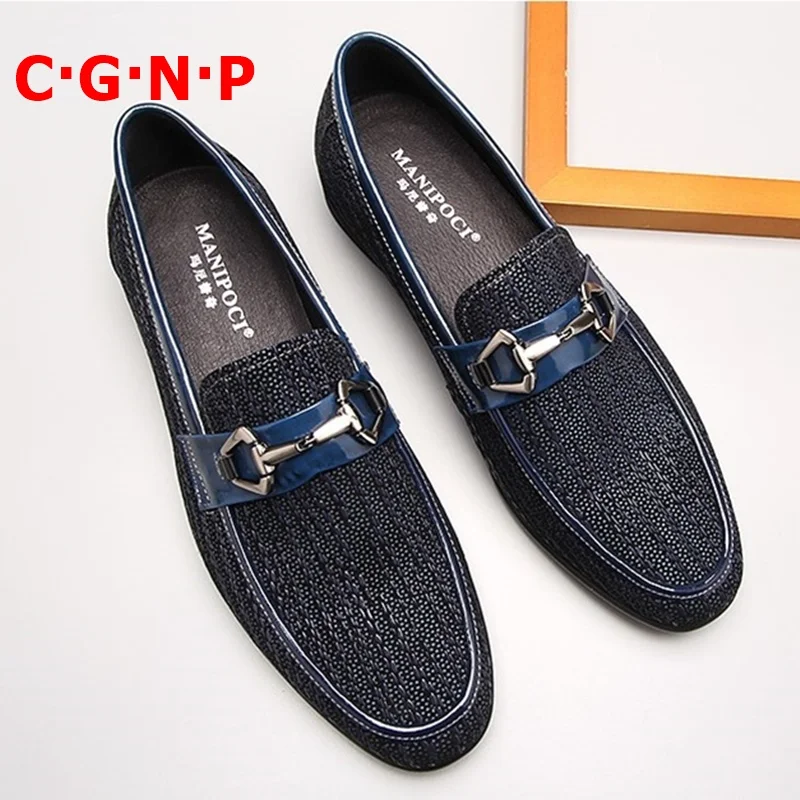 

C·G·N·P Free Shipping Autumn Loafers For Men Handmade Genuine Leather Loafer Shoes Fashion Leather Men Shoes Dress Shoes