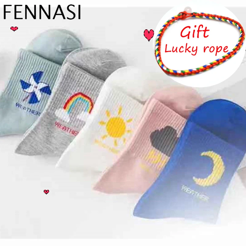 FENNASI, хлопковые женские носки с принтом, женские пушистые теплые рождественские носки, женские забавные носки с надписями, милые забавные художественные блестящие носки