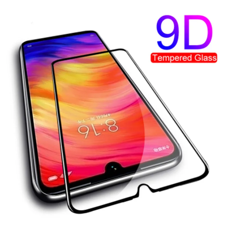 9D Safety Protective Glass For xiomi redmi note 8 pro 8t 7pro Note Screen Protector on Redmi 8a 7a 6a Go S2 Film | Мобильные
