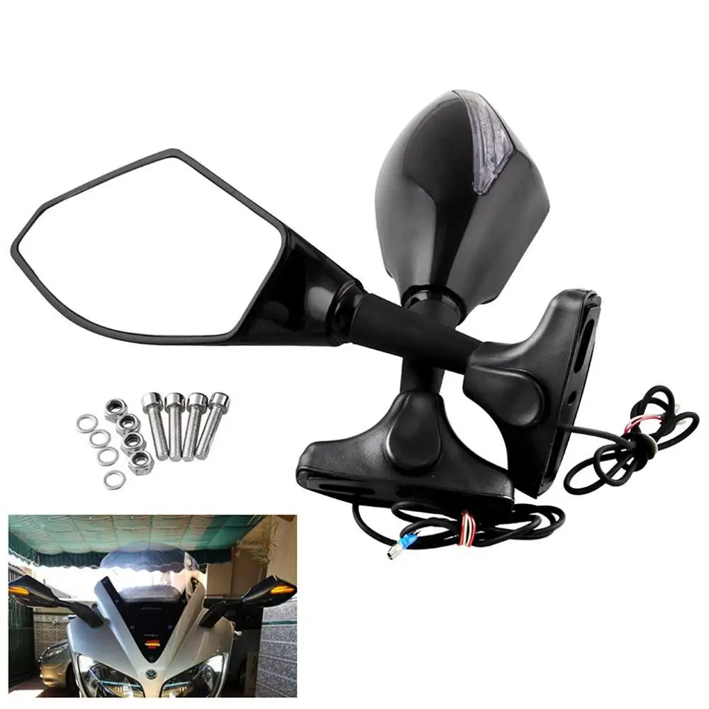 

Motorcycle Modified Accessories Motorcycle Rearview Mirror with Led Turn Signal Motorcycle Rearview Mirror