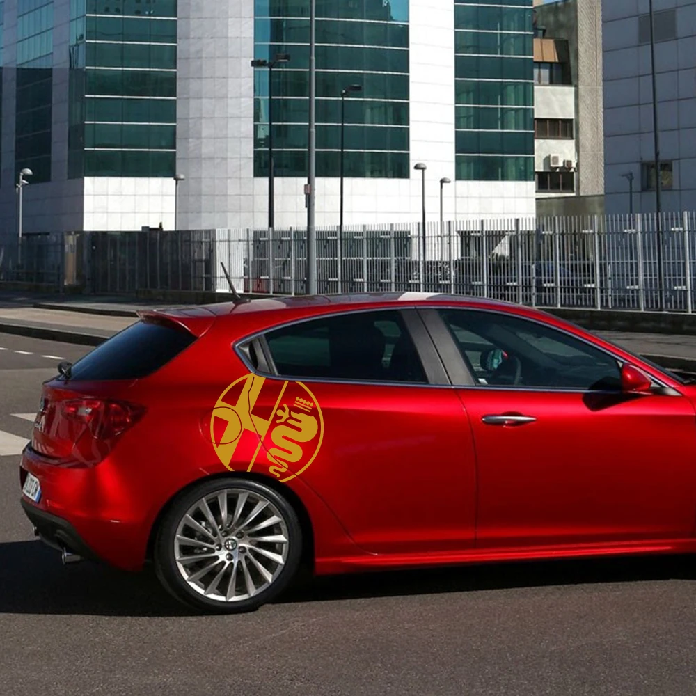 2 шт. наклейки на боковые двери автомобиля для Alfa Romeo MiTo Giulia Giulietta 147 156 159 166